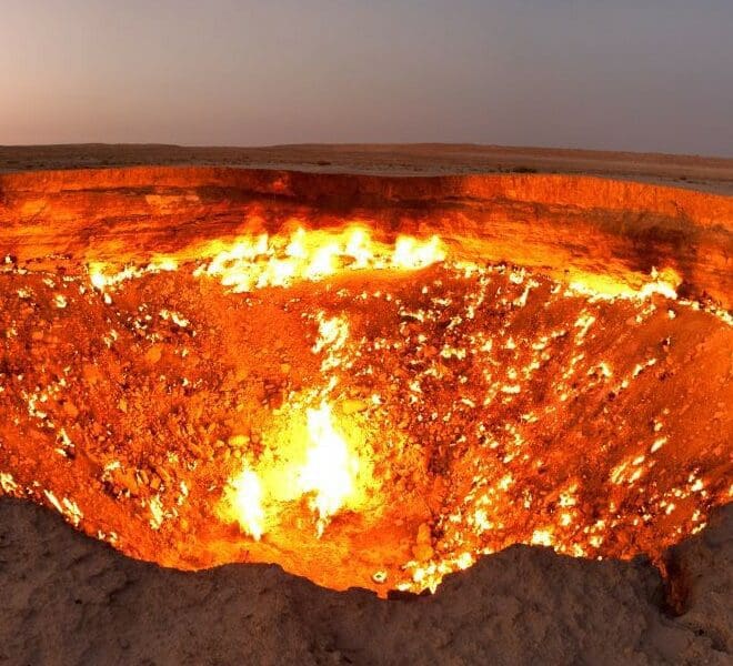 Derweze gas crater