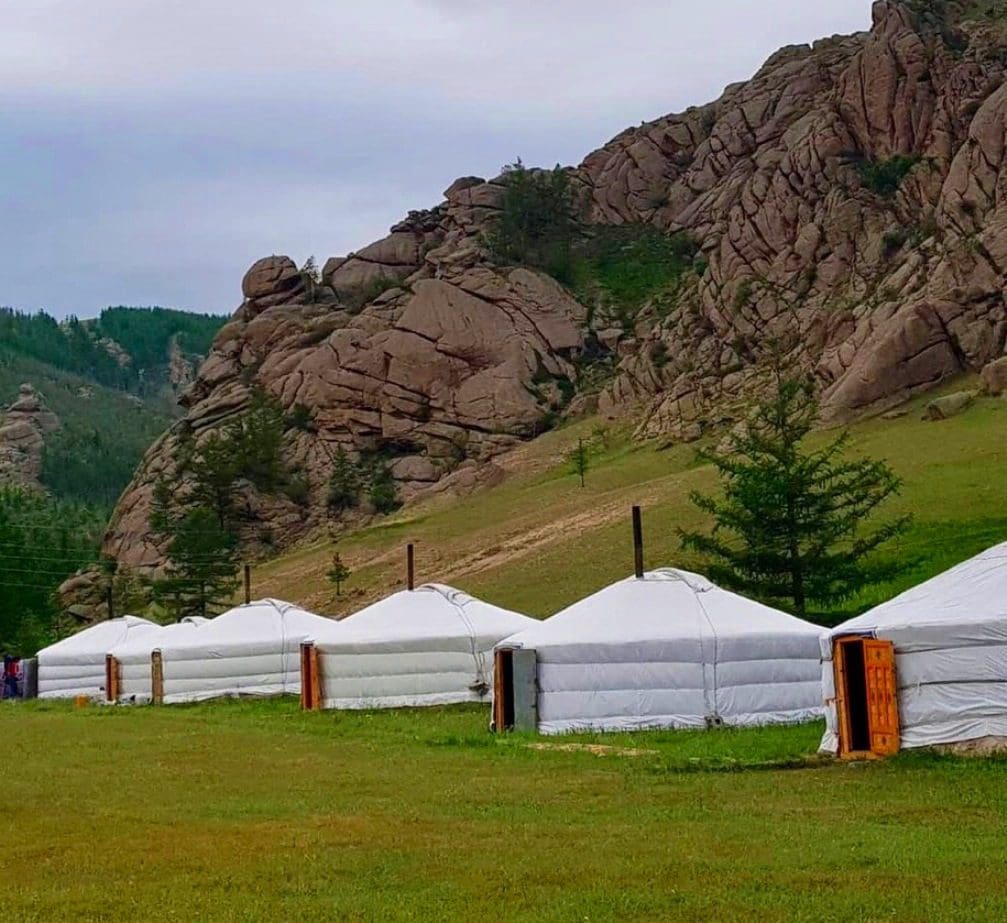 yurt camp in Mongolia