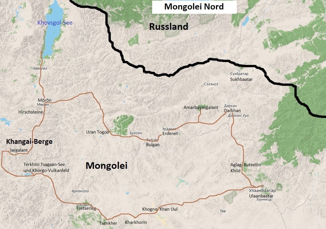 Mongolia north