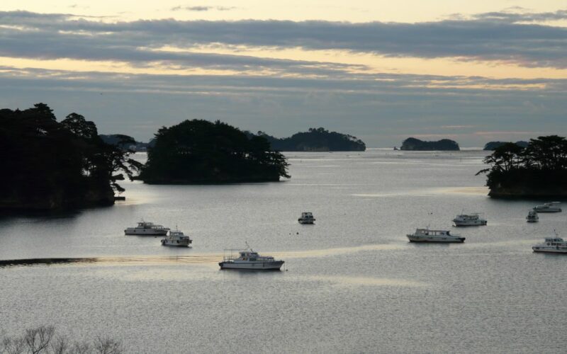 Matsushima bay north of Sendai Miyagi prefecture Japan