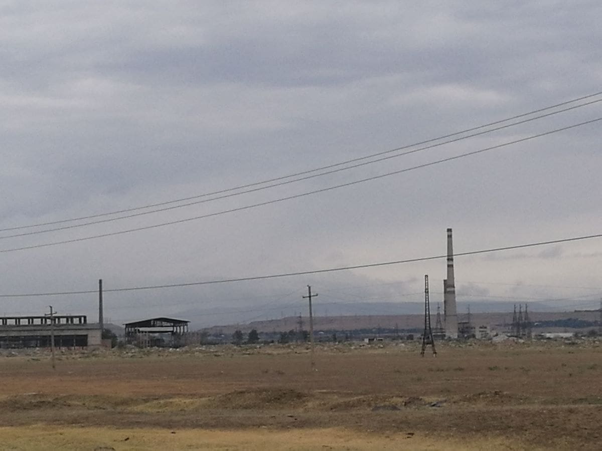deindustrialized area near Rustawi (Georgia)